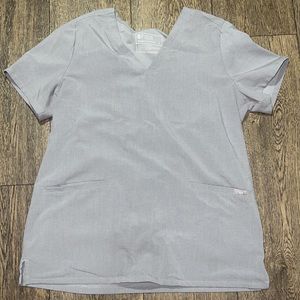 Dark space gray figs casma top